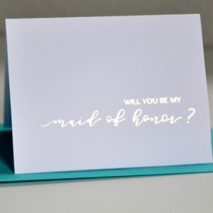 Foiled Bridesmaid Proposal Card