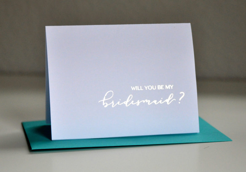 Foiled Bridesmaid Proposal Card - Image 2