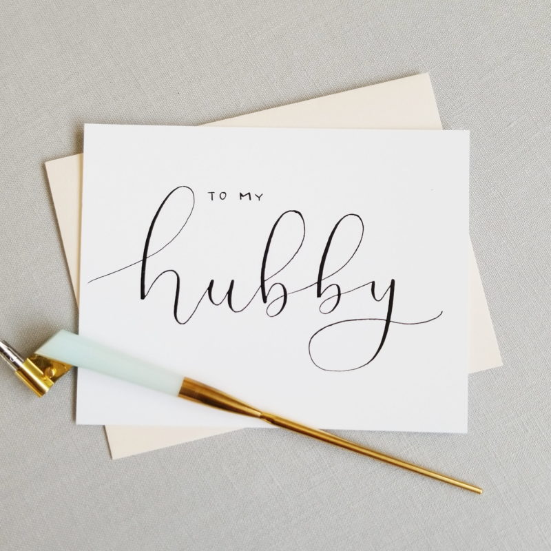 To My Hubby | Handwritten Calligraphy | Wedding Card | First Look Card | Wedding Day | Love Note | Anniversary Card | Valentines Note (Copy) - Image 2