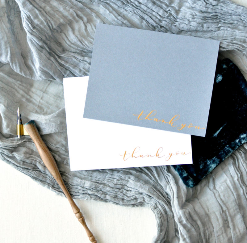 Handwritten Thank You Card | Gold Calligraphy Ink | Not Printed | Wedding Cards | Thank You Cards - Image 3