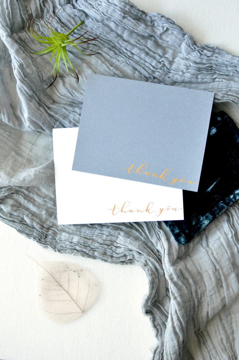 Handwritten Thank You Card | Gold Calligraphy Ink | Not Printed | Wedding Cards | Thank You Cards - Image 2