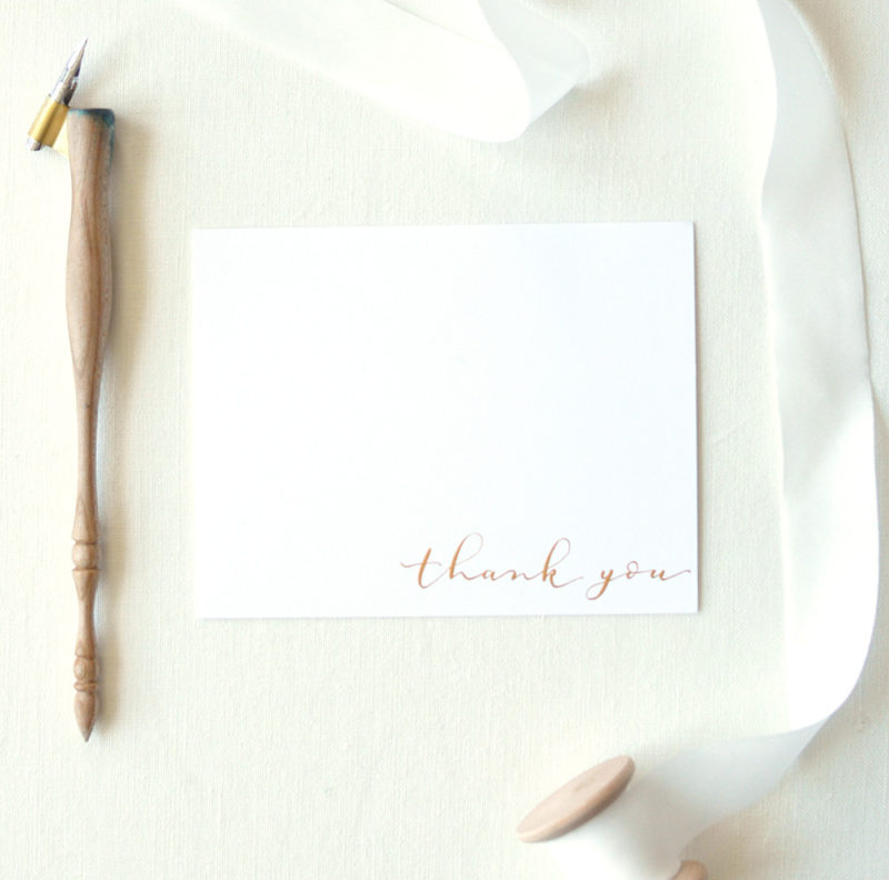 Handwritten Thank You Card | Gold Calligraphy Ink | Not Printed | Wedding Cards | Thank You Cards - Image 4